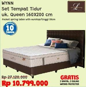 Promo Harga LADY AMERICANA Wynn Bed Set Queen 160x200cm  - Courts