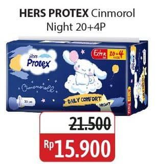 Promo Harga Hers Protex Comfort Night Wing 30cm 24 pcs - Alfamidi