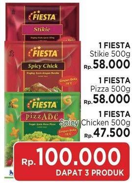 Promo Harga Fiesta Stikie + Pizza+ Spicy Chicken  - LotteMart