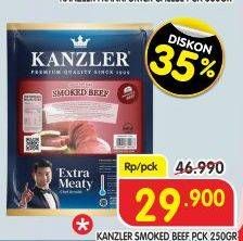 Promo Harga Kanzler Smoked Beef Roll 250 gr - Superindo