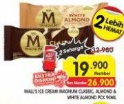 Promo Harga Walls Magnum Classic, Almond, White Almond 90 ml - Superindo