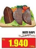 Promo Harga Beef Liver (Hati Sapi) per 100 gr - Hari Hari