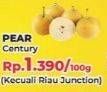 Promo Harga Pear Century per 100 gr - Yogya