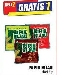 Promo Harga RIPIK HIJAU Nori 3 gr - Hari Hari