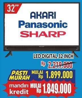 Promo Harga Akari/Panasonic/Sharp LEd tv  - Hypermart