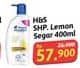 Promo Harga Head & Shoulders Shampoo Lemon Fresh 400 ml - Alfamidi