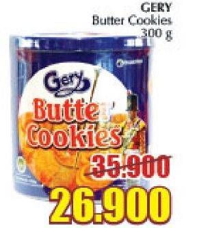 Promo Harga GERY Butter Cookies 300 gr - Giant