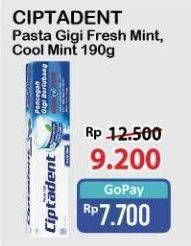 Promo Harga Ciptadent Pasta Gigi Maxi 12 Plus Fresh Mint, Cool Mint 190 gr - Alfamart