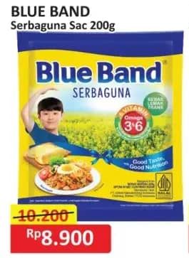 Promo Harga Blue Band Margarine Serbaguna 200 gr - Alfamart
