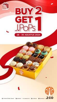 Promo Harga Buy 2 Get 1 JPoPs  - JCO