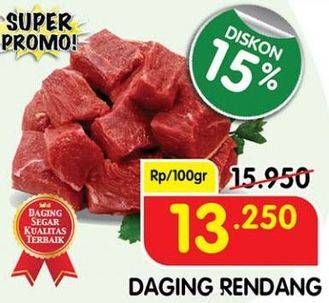 Promo Harga Daging Rendang Sapi per 100 gr - Superindo