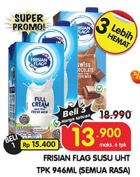 Promo Harga Frisian Flag Susu UHT Purefarm All Variants 946 ml - Superindo