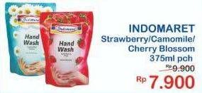Promo Harga INDOMARET Hand Wash Strawberry, Camomile, Cherry Blossom 375 ml - Indomaret