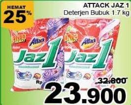 Promo Harga ATTACK Jaz1 Detergent Powder Pesona Segar, Semerbak Cinta 1700 gr - Giant