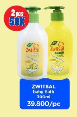 Promo Harga ZWITSAL Natural Baby Bath All Variants 300 ml - Watsons