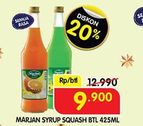 Promo Harga Marjan Syrup Squash All Variants 450 ml - Superindo