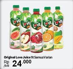 Promo Harga LOVE Juice All Variants 1 ltr - Carrefour