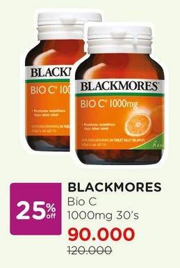 Promo Harga BLACKMORES Bio C 1000mg 30 pcs - Watsons