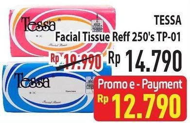 Promo Harga TESSA Facial Tissue TP01 250 pcs - Hypermart