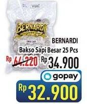 Promo Harga BERNARDI Bakso Sapi Besar 25 pcs - Hypermart