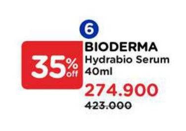 Promo Harga Bioderma Hydrabio Serum 40 ml - Watsons