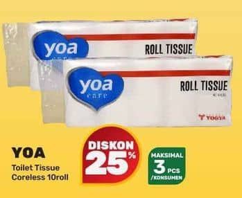 Promo Harga YOA Roll Tissue 10 pcs - Yogya
