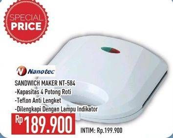 Promo Harga NANOTEC NT-584 | Sandwich Maker  - Hypermart