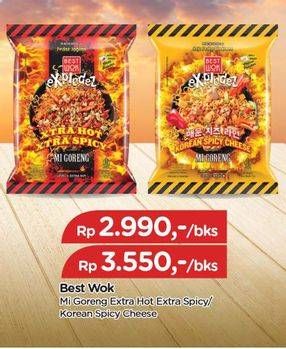 Promo Harga Best Wok Explodez Mi Goreng  Xtra Hot Xtra Spicy Level 4 73 gr - TIP TOP