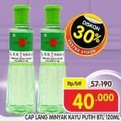 Promo Harga Cap Lang Minyak Kayu Putih 120 ml - Superindo