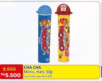 Promo Harga Delfi Cha Cha Minis Reguler, Police Hat 40 gr - Alfamart