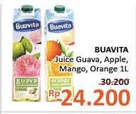 Promo Harga BUAVITA Fresh Juice Guava, Apple, Mango, Orange 1 ltr - Alfamidi