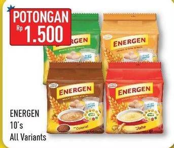 Promo Harga ENERGEN Cereal Instant All Variants per 10 sachet - Hypermart