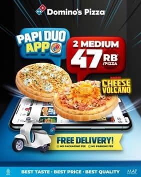 Promo Harga Papi Duo App  - Domino Pizza