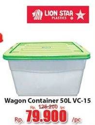 Promo Harga LION STAR Wagon Container VC-15 50000 ml - Hari Hari