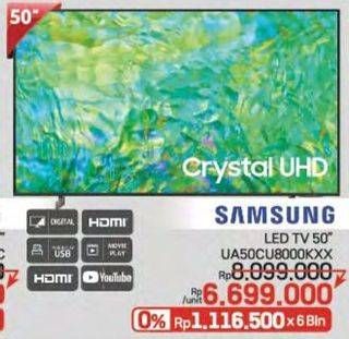 Promo Harga Samsung LED TV 50" UA50CU8000K UHD Smart  - LotteMart