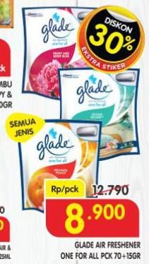 Promo Harga Glade One For All All Variants 85 gr - Superindo