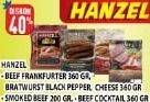 Promo Harga HANZEL Beef Cocktail 360 gr - Hypermart