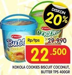 Promo Harga KOKOLA Coconut Cookies/Coconut Butter 400gr  - Superindo