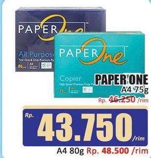 Promo Harga Paperone Kertas Copier A4 75 G 500 sheet - Hari Hari
