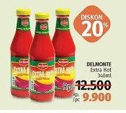 Promo Harga DEL MONTE Sauce Extra Hot Chilli 340 ml - LotteMart