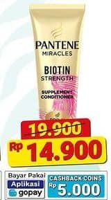 Promo Harga Pantene Conditioner Miracle Biotin Strength, Collagen Repair 70 ml - Alfamart