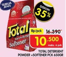 Promo Harga Total Detergent Softener All Variants 650 gr - Superindo
