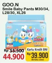 Promo Harga Goon Smile Baby Comfort Fit Pants L28, XL26, M30 26 pcs - Alfamart