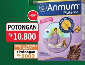 Promo Harga ANMUM Materna Cokelat 400 gr - Alfamidi