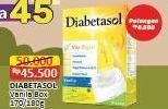Promo Harga Diabetasol Special Nutrition for Diabetic Vanilla 180 gr - Alfamart