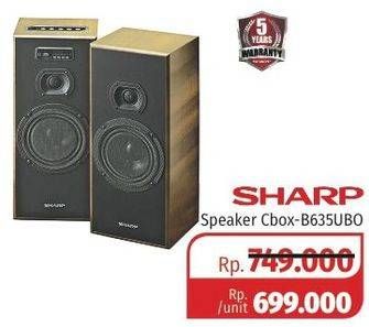 Promo Harga SHARP CBOX-B635UBO | Active Speaker Wooden Walnut Design  - Lotte Grosir
