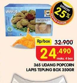 Promo Harga 365 Udang Popcorn Lapis Tepung 350 gr - Superindo