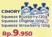 Promo Harga CIMORY Squeeze Yogurt Blueberry, Original, Strawberry 120 gr - Yogya