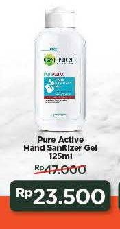 Promo Harga GARNIER Pure Active Hand Sanitizer Gel 125 ml - Alfamart
