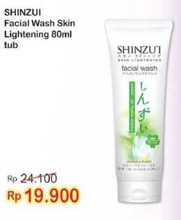 Promo Harga SHINZUI Facial Wash Skin Lightening 80 ml - Indomaret